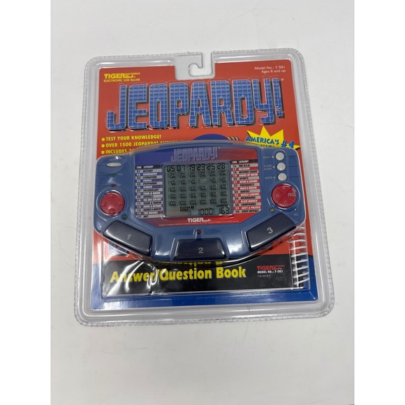 Tiger Electronics Other - Tiger Electronics Jeopardy Handheld LCD Game Vintage 1997 Model 7-581 New Sealed